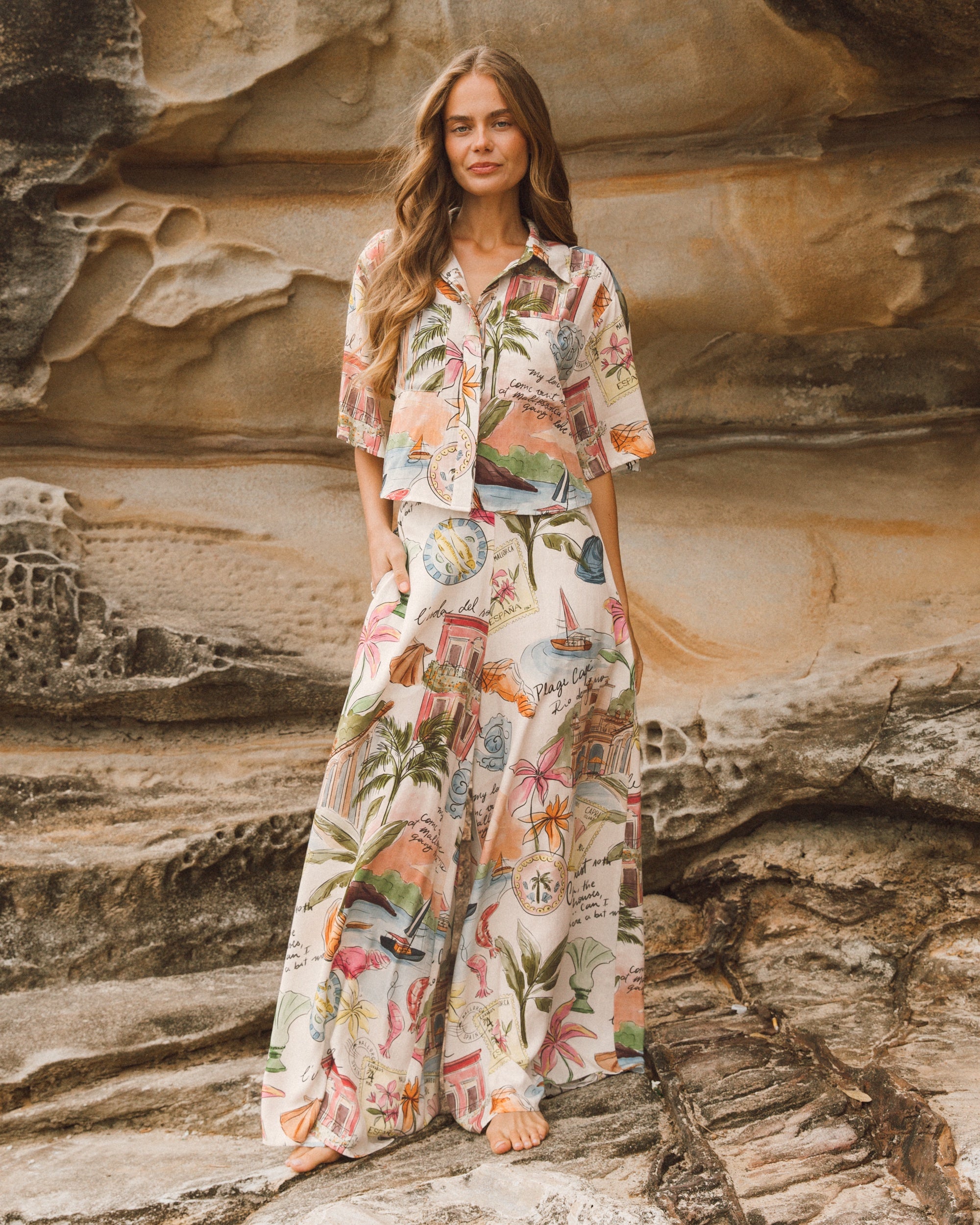 Capri Pant Bottoms Ebby and I S(8-10)