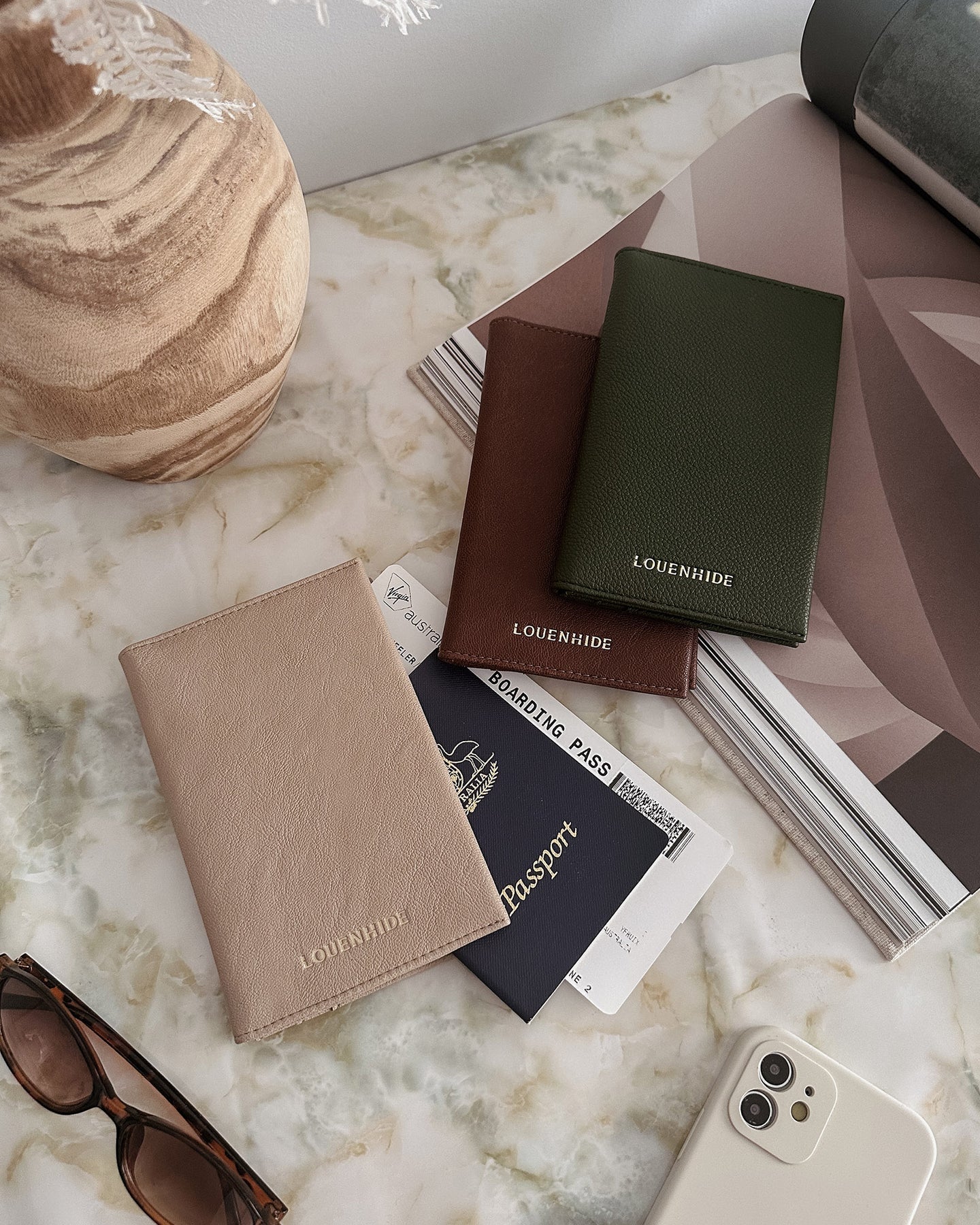 Venice Passport Holder - Saddle Malt - Global Free Style