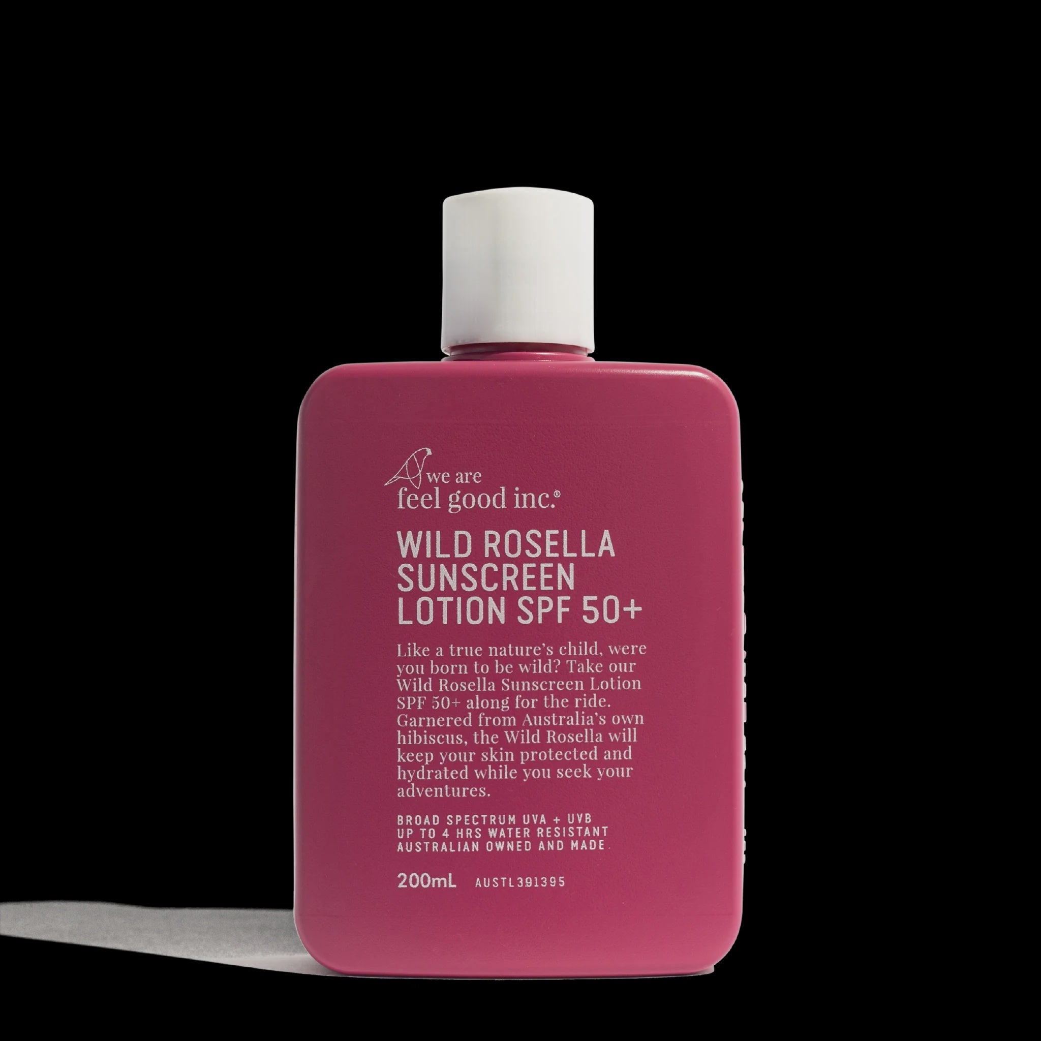 We Are Feel Good Inc Wild Rosella Sunscreen Lotion SPF50+ 200ml Body we are feel good inc