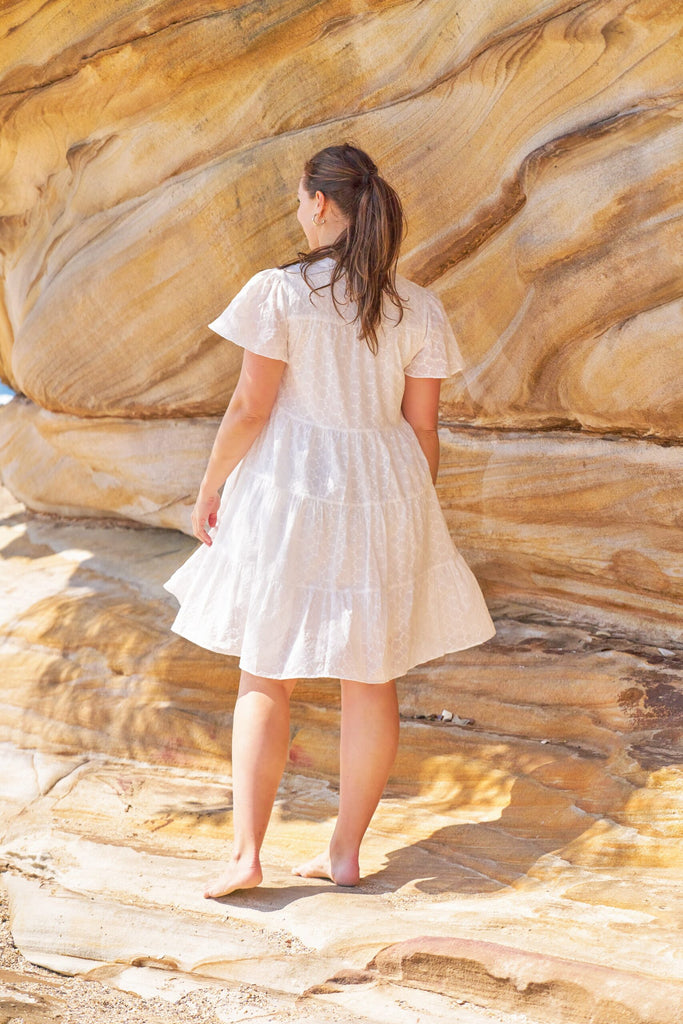 Elissa Dress White - Global Free Style