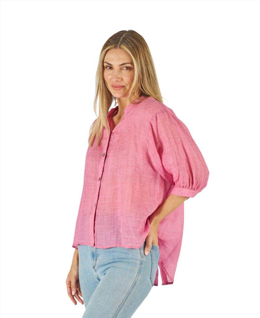 Aurora  Top Hot Pink Tops Worthier   