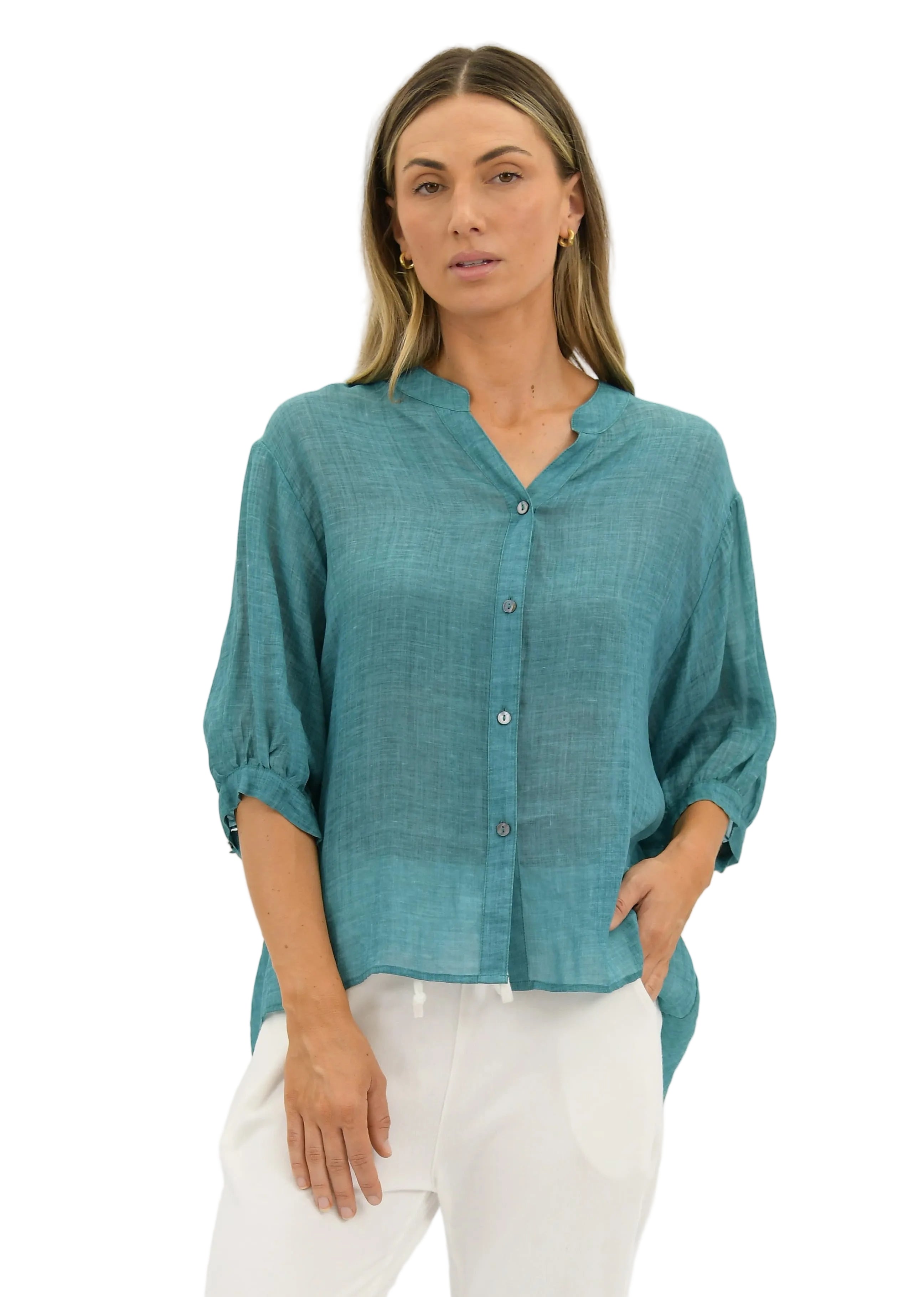 Aurora Top Teal Tops Worthier M/L(12-14)