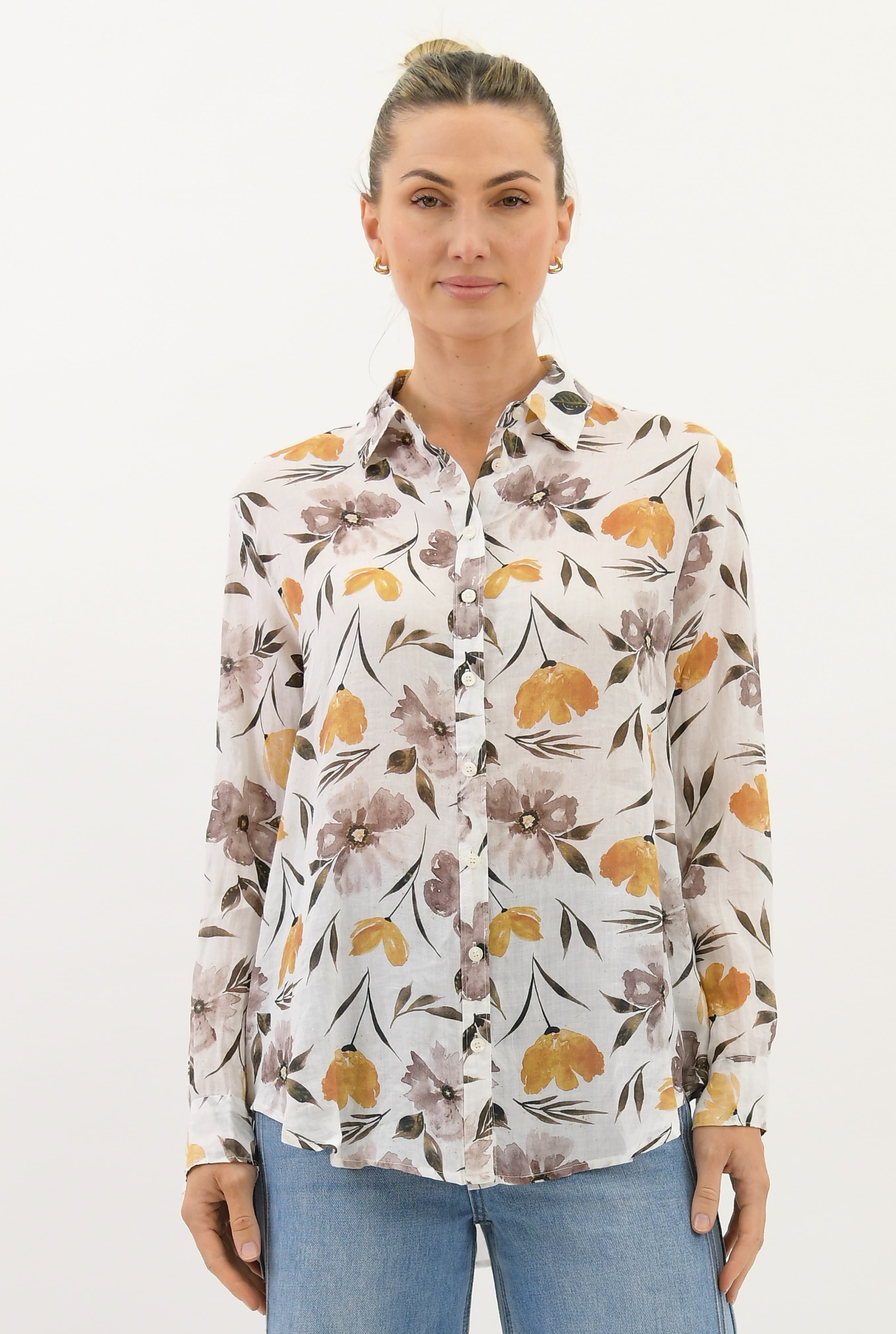 Autumn Linen Shirt Tops Worthier