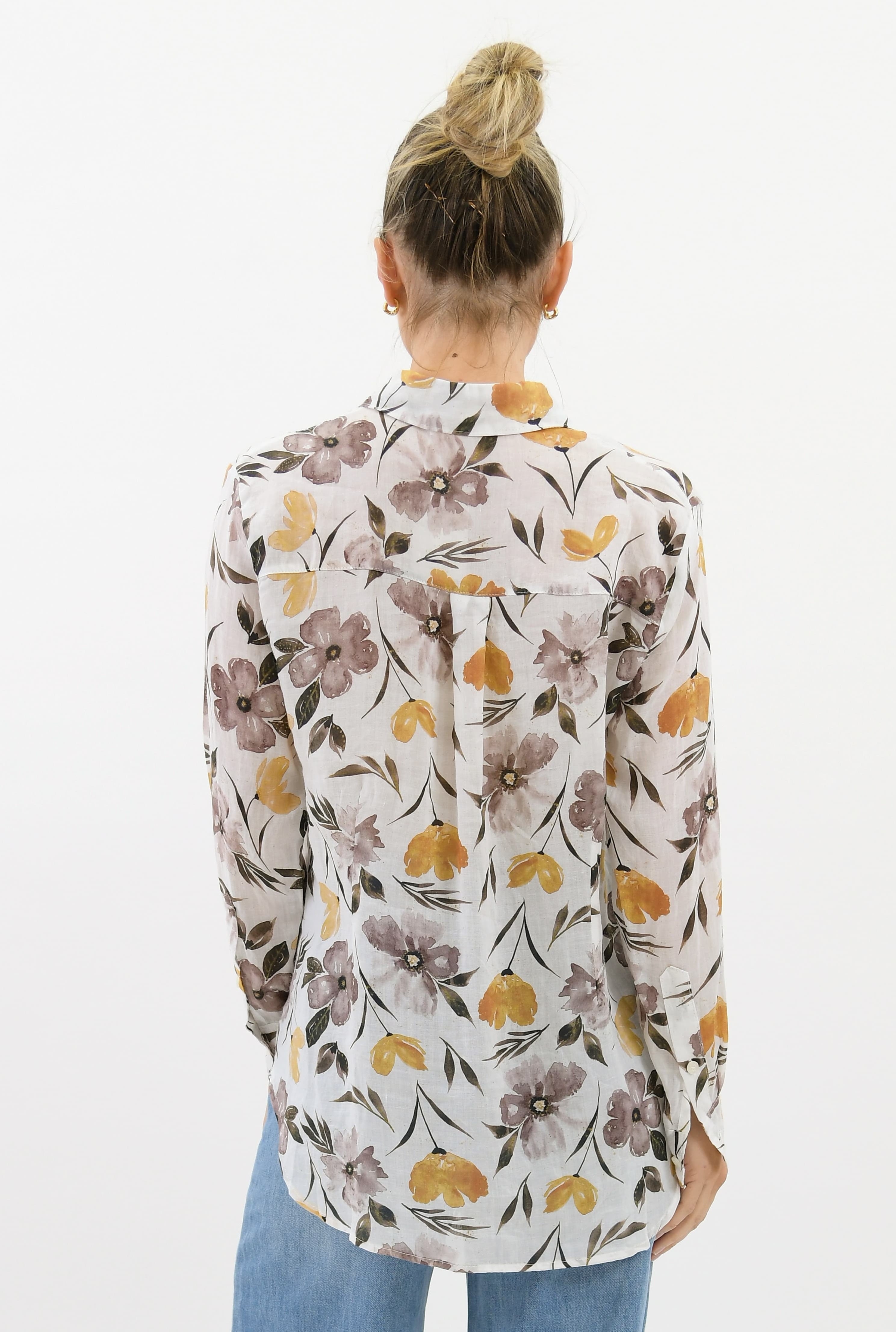 Autumn Linen Shirt Tops Worthier