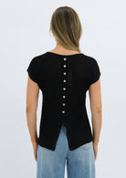 Sunday Linen Cotton Top Black Tops Worthier