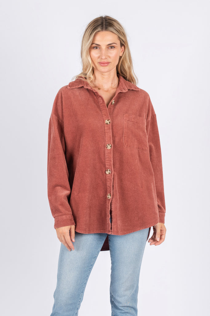 Dekota Cord Jacket Burgundy Jackets Worthier   