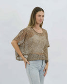 Golden Hour Knit Chocolate Tops Worthier