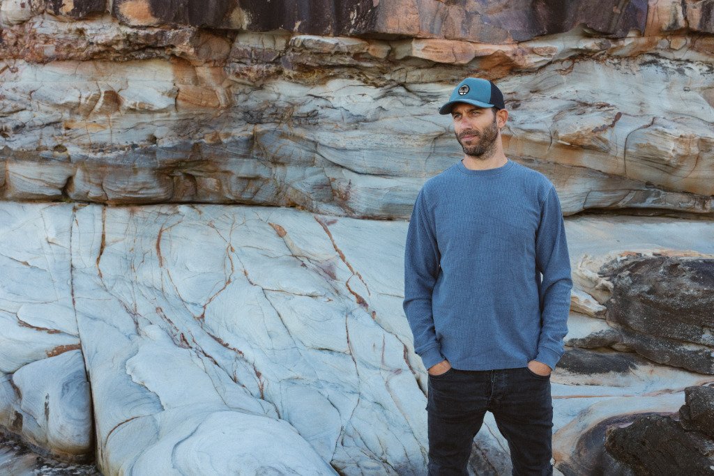 Dark Slate Blue French Terry Ribbed Sweater - Global Free Style