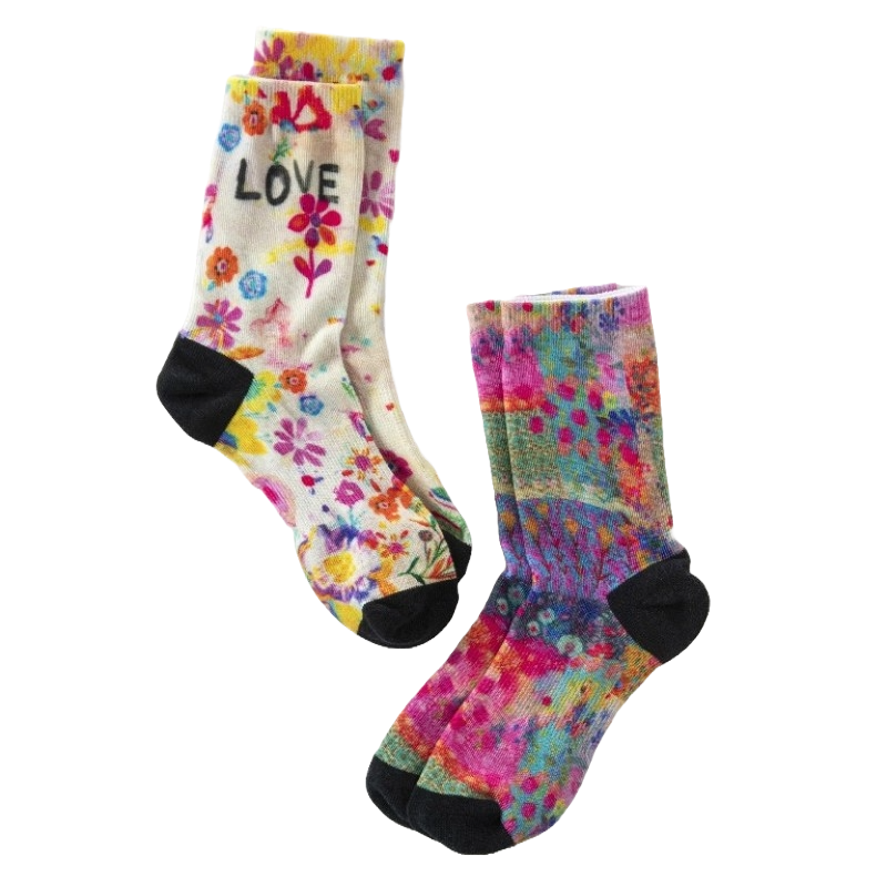 Weekend Socks Set Cream Love Socks Natural Life