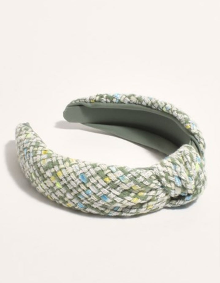 Knot Style Boucle Event Headband Green - Global Free Style