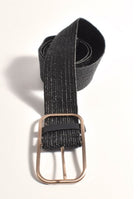 Metal Buckle Stretch Belt (Black) - Global Free Style