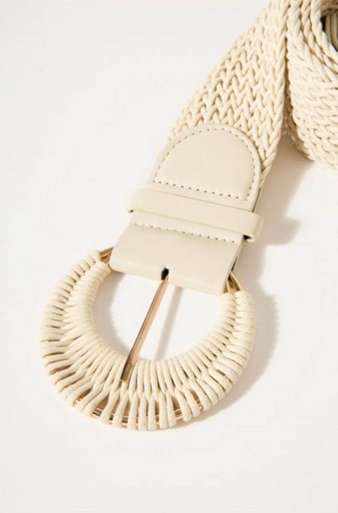Plaited Cord Covered Buckle Belt Stone Belts Adorne