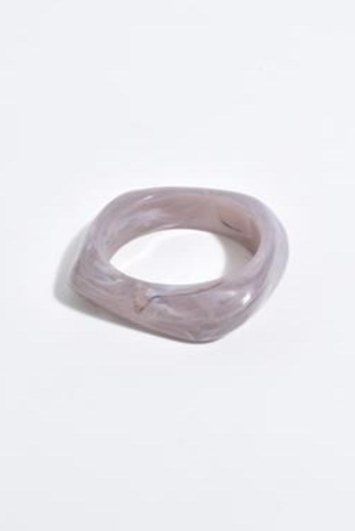 Resin Stacking Bangles Grey Bracelets and Bangles Adorne