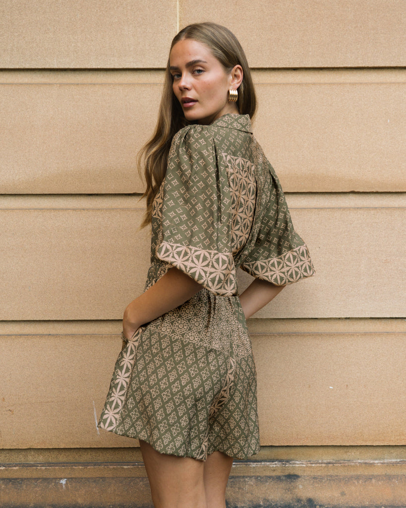 White Closet Batik Playsuit Sets White Closet