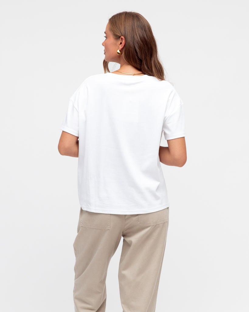 White knot T Shirt Tops Label of Love