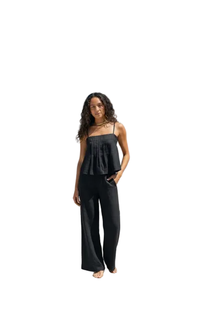 Winona Cami Black - Linen Tops Coconinya XS