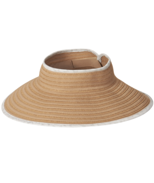 Womens Roll Up Visor Boreen Natural Hats & Millinery Kooringal   