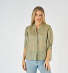 Aurora Top Khaki Tops Worthier