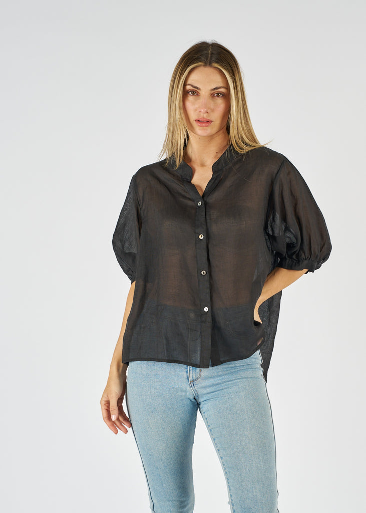 Aurora  Top Black Tops Worthier   