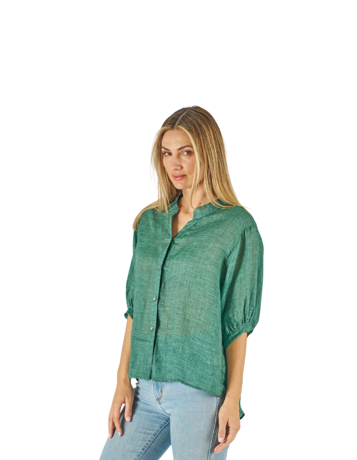 Aurora Top Emerald Green Tops Worthier S/M(8-10)