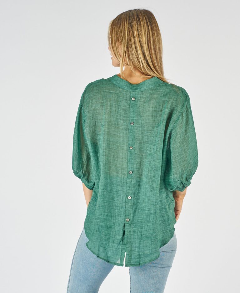 Aurora Top Emerald Green Tops Worthier   