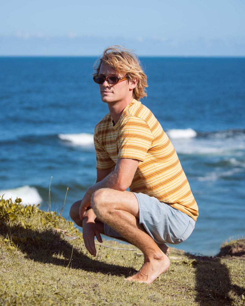 Yellow Submarine Hemp Organic Cotton Mens Shirt Mens Tops Skumi