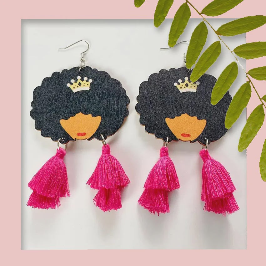 Princess Dangle Earrings Earrings Kokomia   