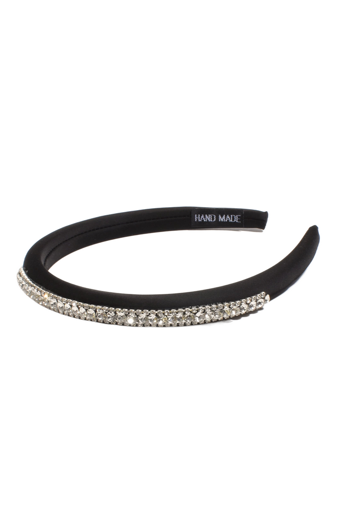 Diamante Event Headband Black/Crystal Hair Adorne   