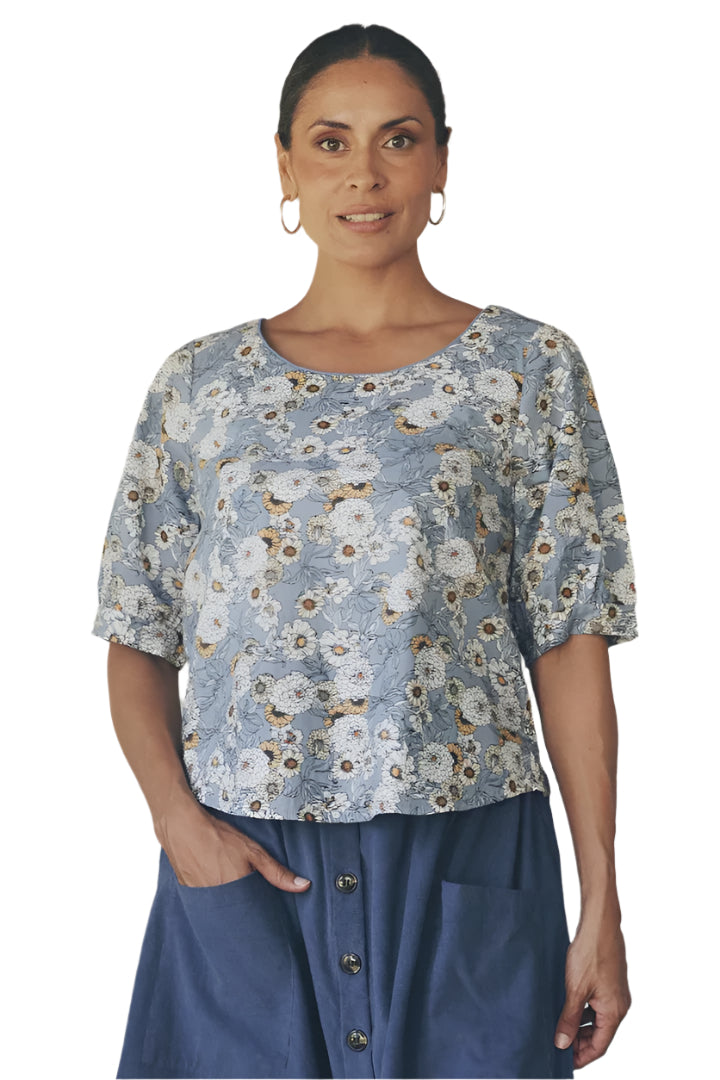 Gigi Top Cornflower Tops MahaShe XS(6)