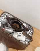 Albie Cosmetic Case - Saddle Chocolate - Global Free Style