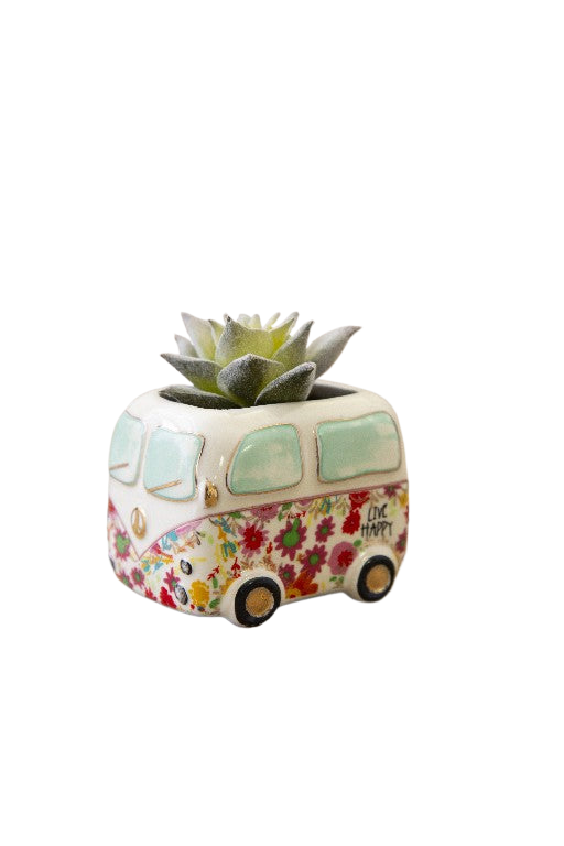 Natural Life Critter Succulent Van Happy Gifts and Accessories Natural Life   