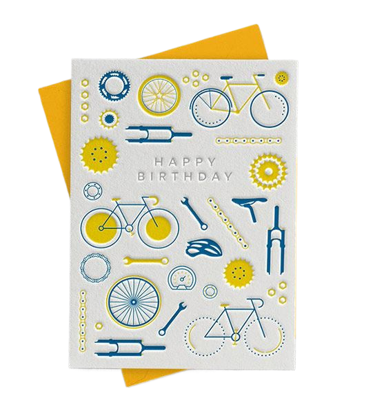 Greeting Card - Birthday Bicycle Cards and Wrap Waterlyn   