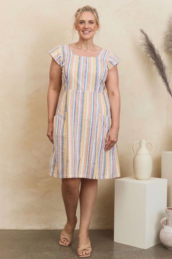 Anna Tunic Summer Stripe Dresses MahaShe   