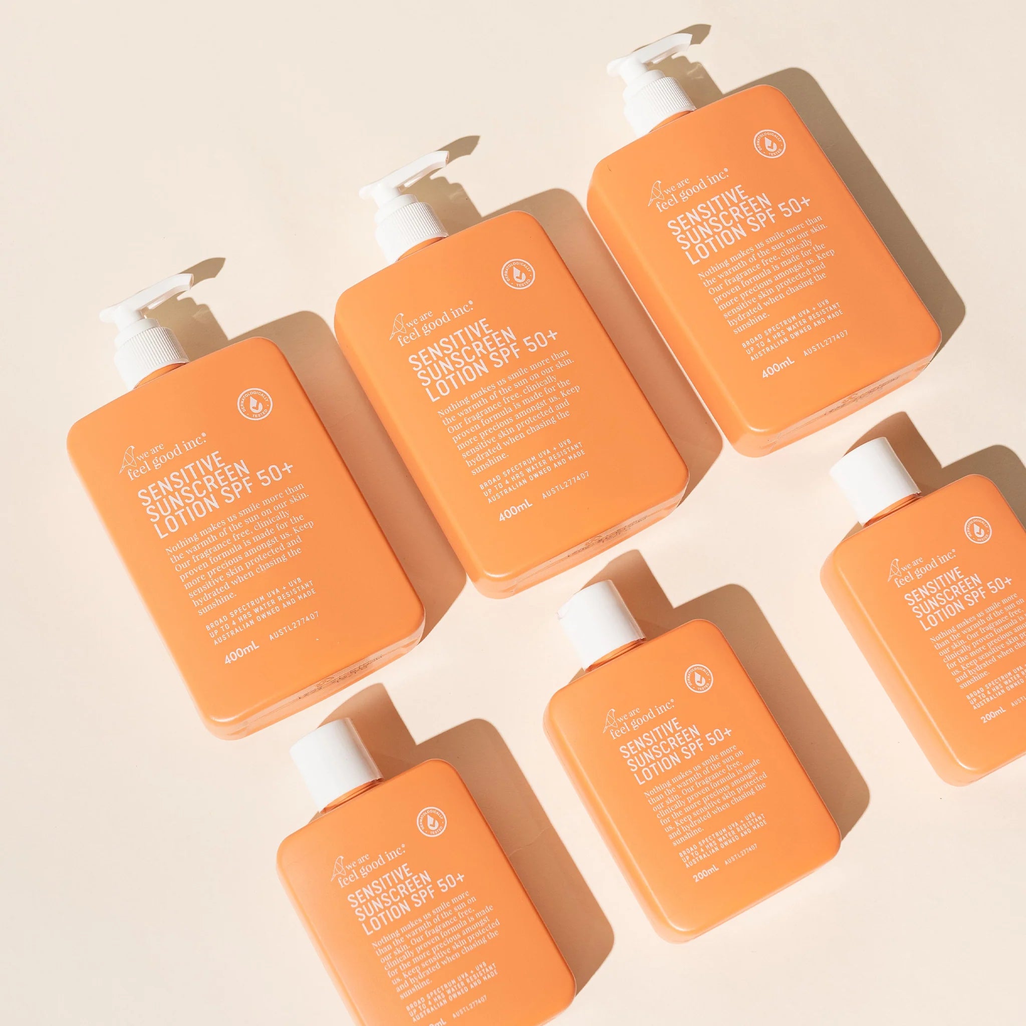 We Are Feel Good Inc Sensitive Sunscreen SPF 50+ - 400ml Body we are feel good inc