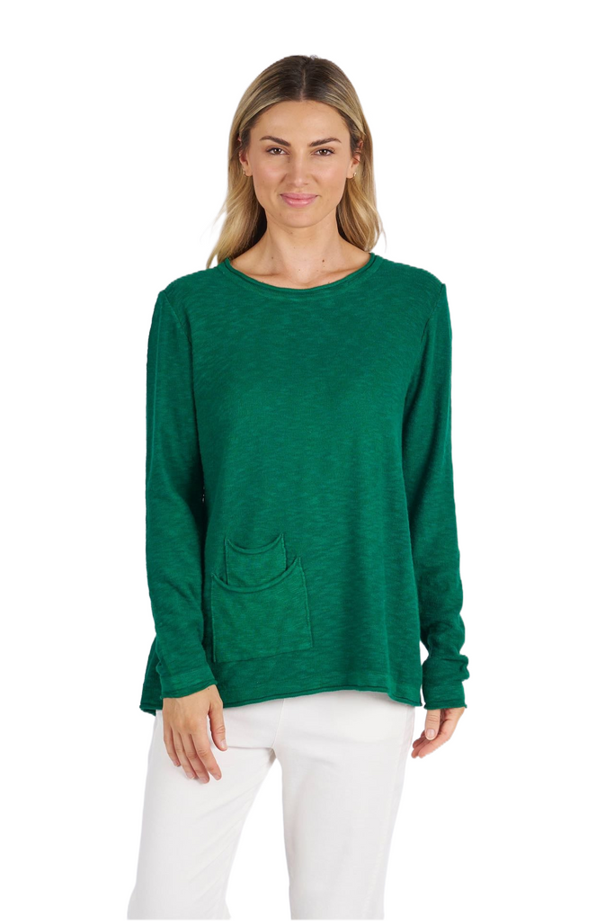 Worthier Paloma Top Emerald Green Tops Worthier M/L(12-14)