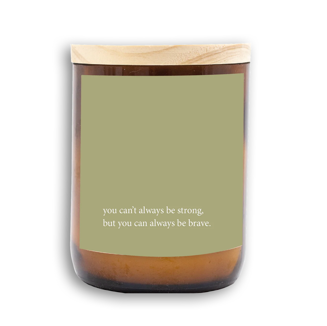 Heartfelt Quote Candle - be brave Gifts and Accessories Commonfolk