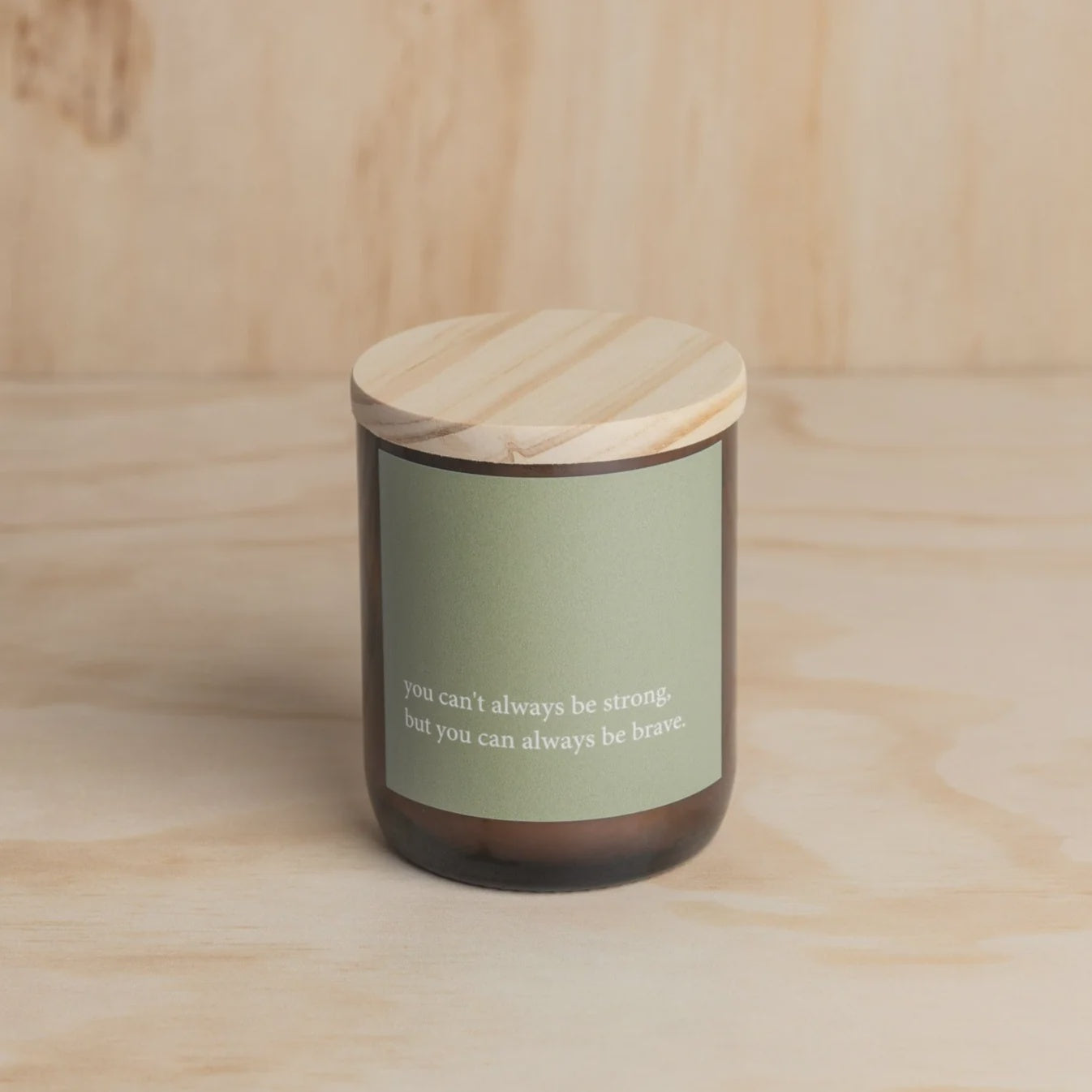 Heartfelt Quote Candle - be brave Gifts and Accessories Commonfolk