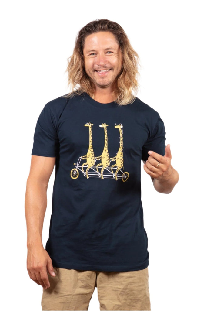 Bikie Gang Mens T Shirt Navy Mens Tops Skumi XS  