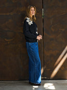 Fernandez Knit Top Black Tops Boho