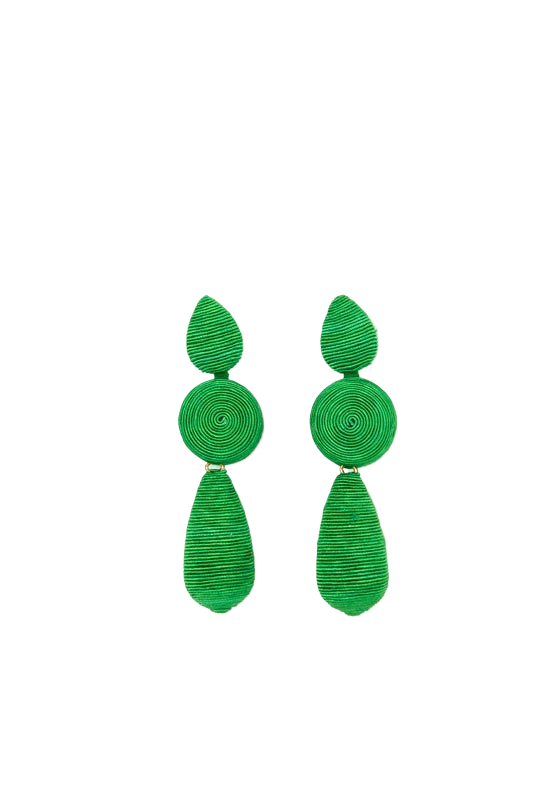 Cardiff Earrings Green Earrings Holiday Trading   