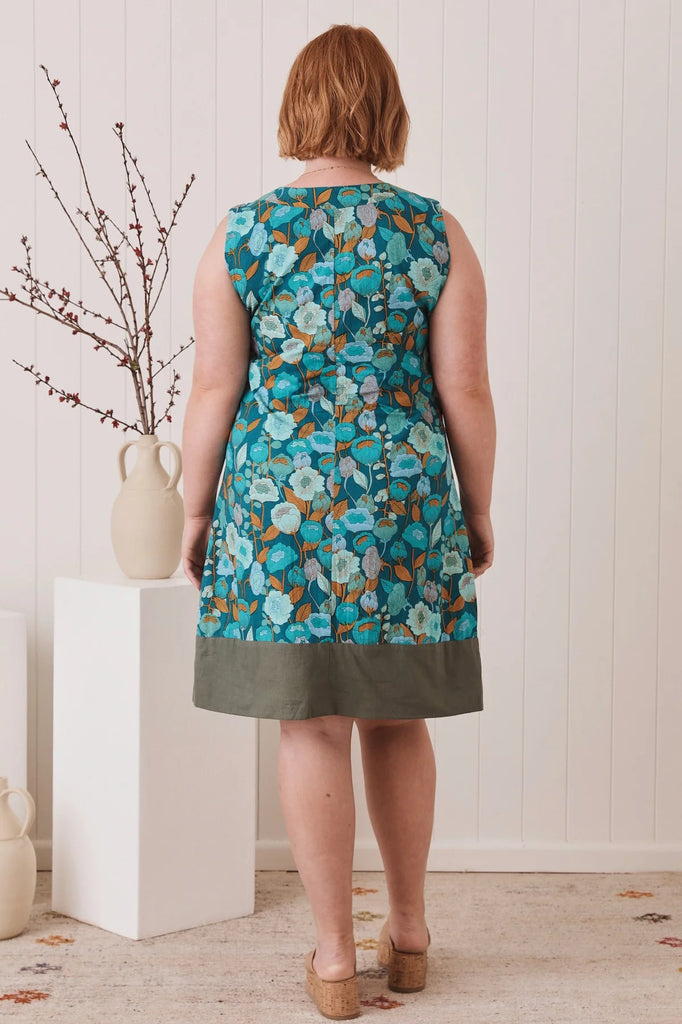 Sixties Tunic Poppy Teal - Global Free Style