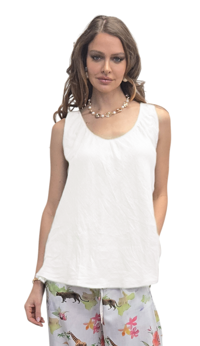 Camry Cami Top White Tops Sunkissed XS(6-8)