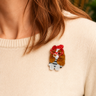 Iris Cavi Brooch Brown Brooches Urban