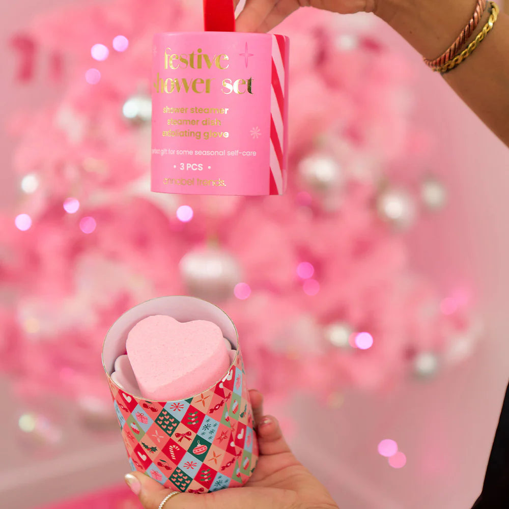Shower Gift Set Festive 3pc Bath Annabel Trends