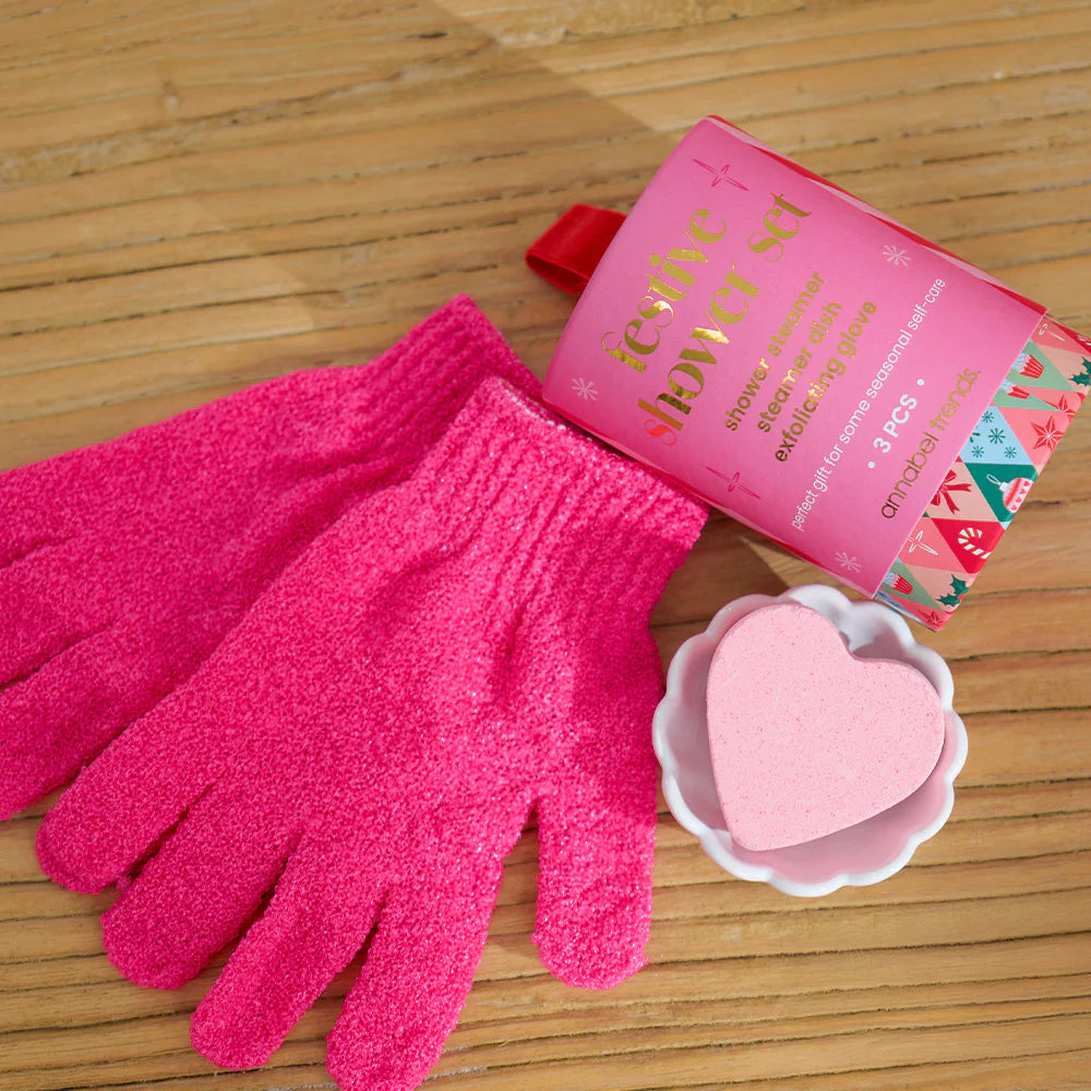 Shower Gift Set Festive 3pc Bath Annabel Trends