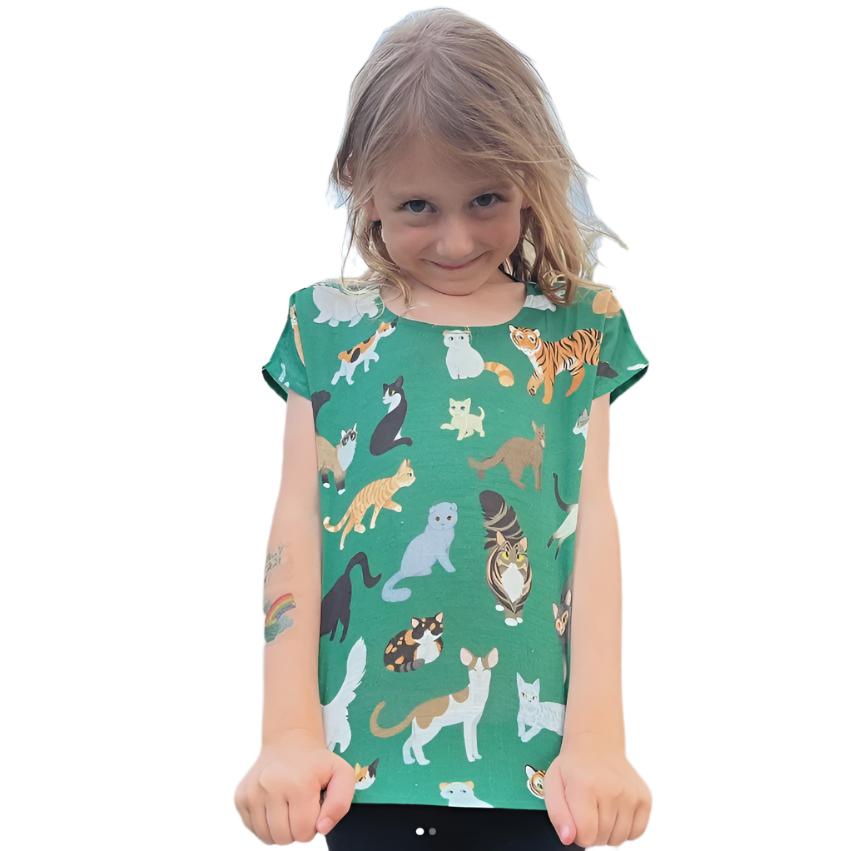 Monster Threads Clowder Cats Kids Top Kids Tops Monster Threads 4  