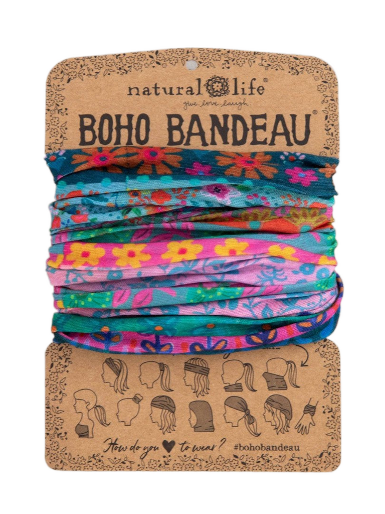 Natural Life Bandeau Boho  Blue/Pink Borders Bandeau Natural Life   