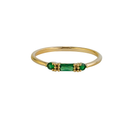 Emerald Baguette Ring Rings Tiger Tree