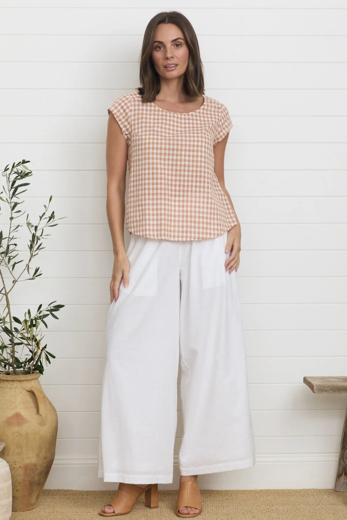 Remi Top Ginger Gingham Tops MahaShe