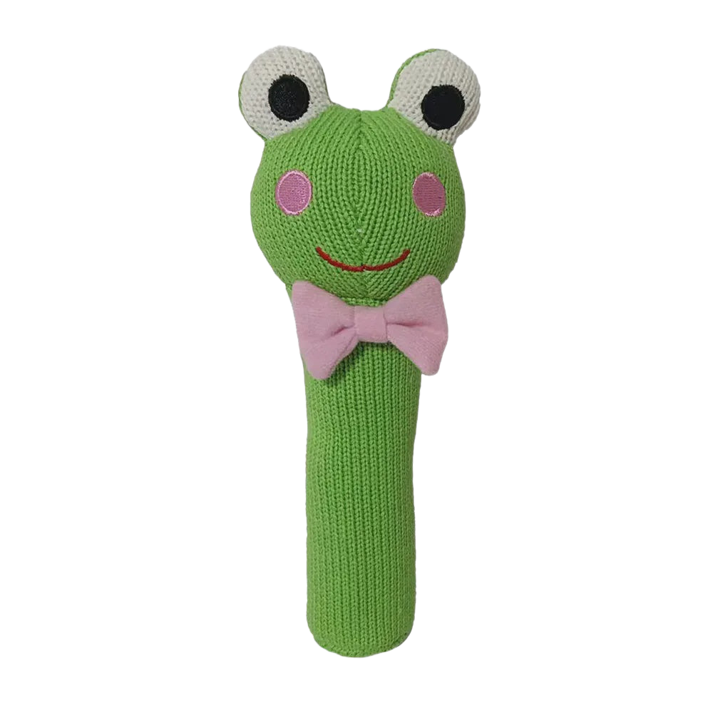 Knit rattle frog Gifts and Accessories Annabel Trends   